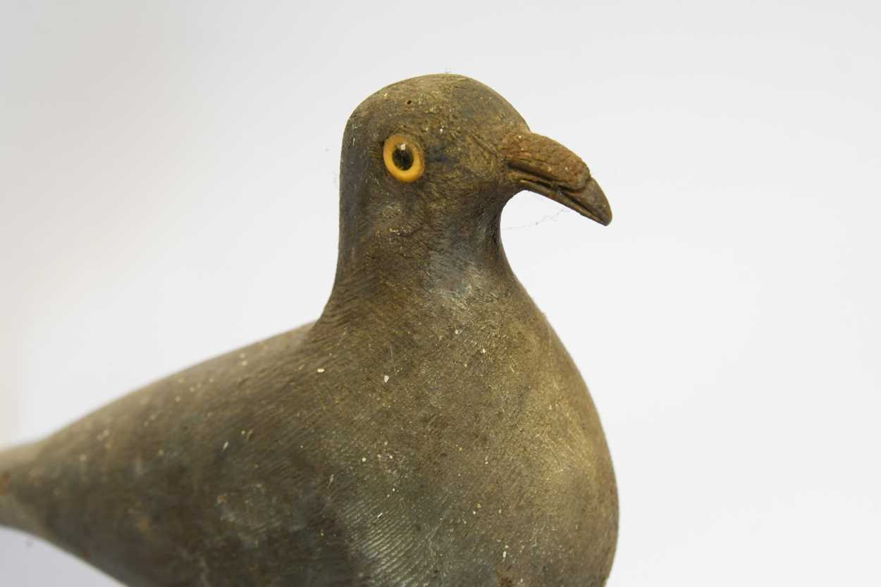 Four painted wood decoy wood pigeons, late 19th/early 20th century, - Image 2 of 14