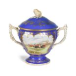 Racing interest - A Coalbrookdale two-handled trophy cup,