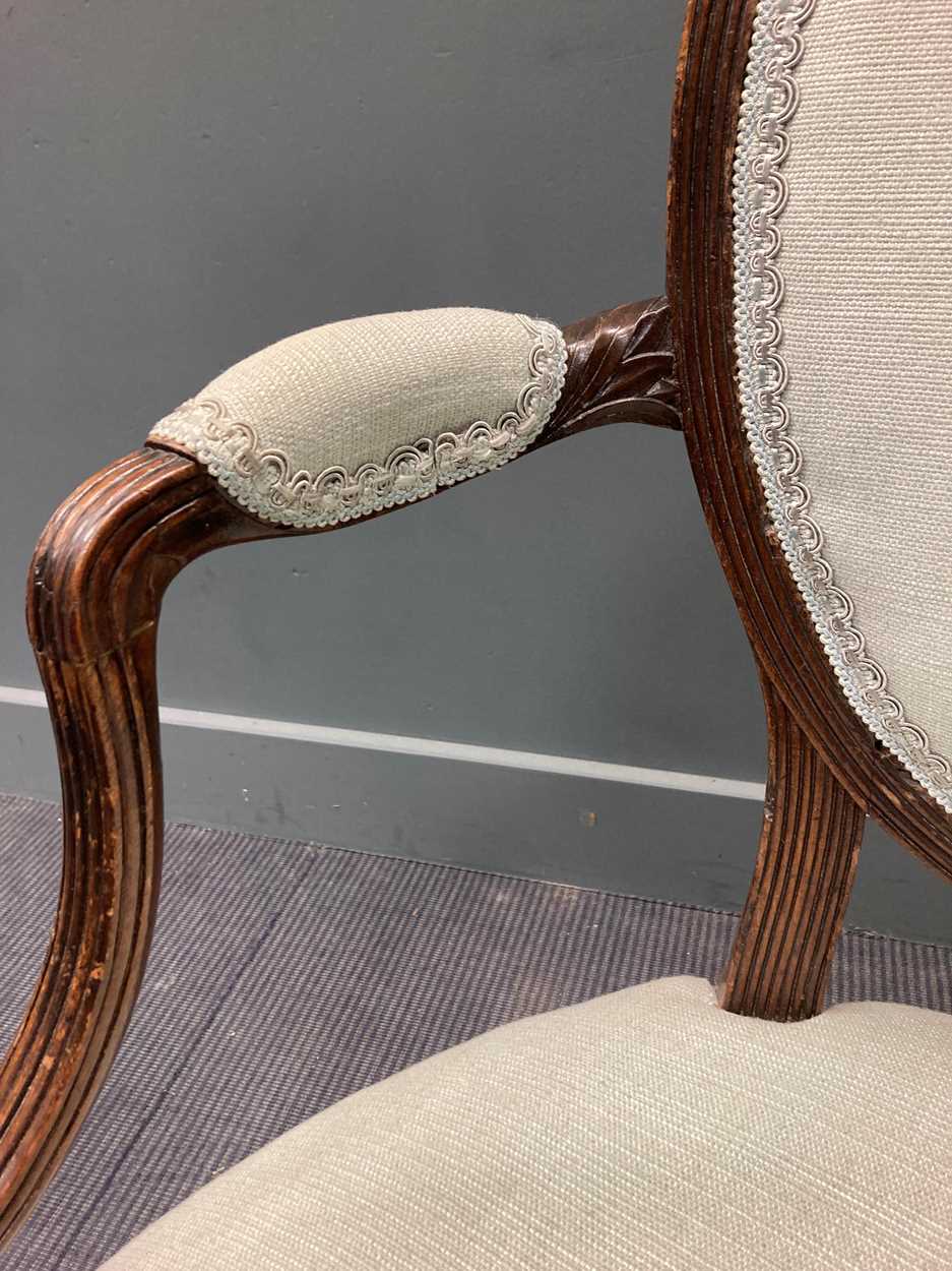 A Hepplewhite style mahogany elbow chair, 19th century, - Image 17 of 21