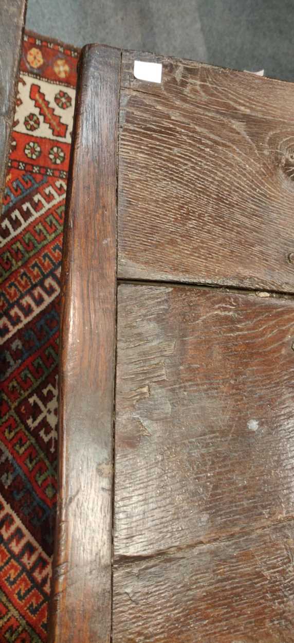 A small oak refectory table, 17th century, - Image 7 of 13