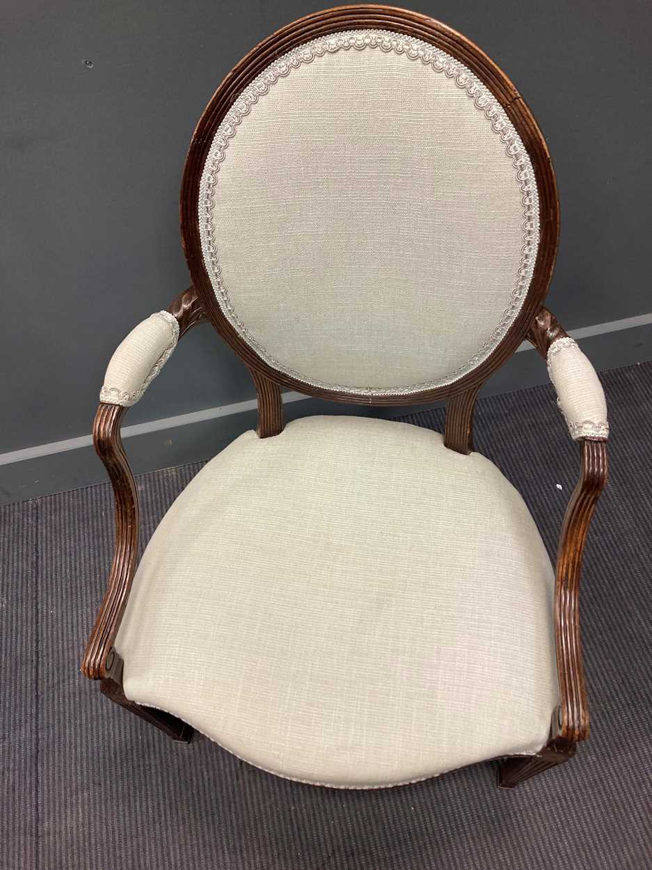 A Hepplewhite style mahogany elbow chair, 19th century, - Image 18 of 21