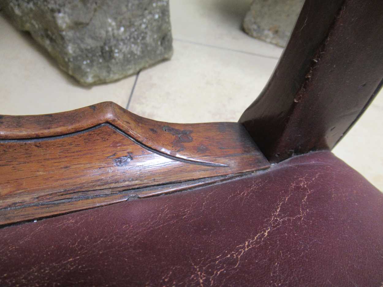 An early George III mahogany open armchair, - Image 15 of 18