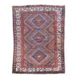 A Luri triple medallion rug,