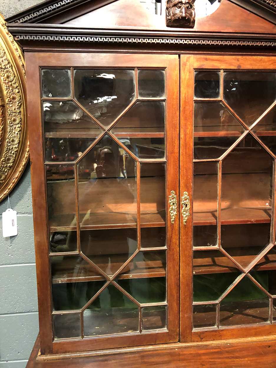 An Irish mahogany bureau bookcase, late 18th century, - Image 20 of 24