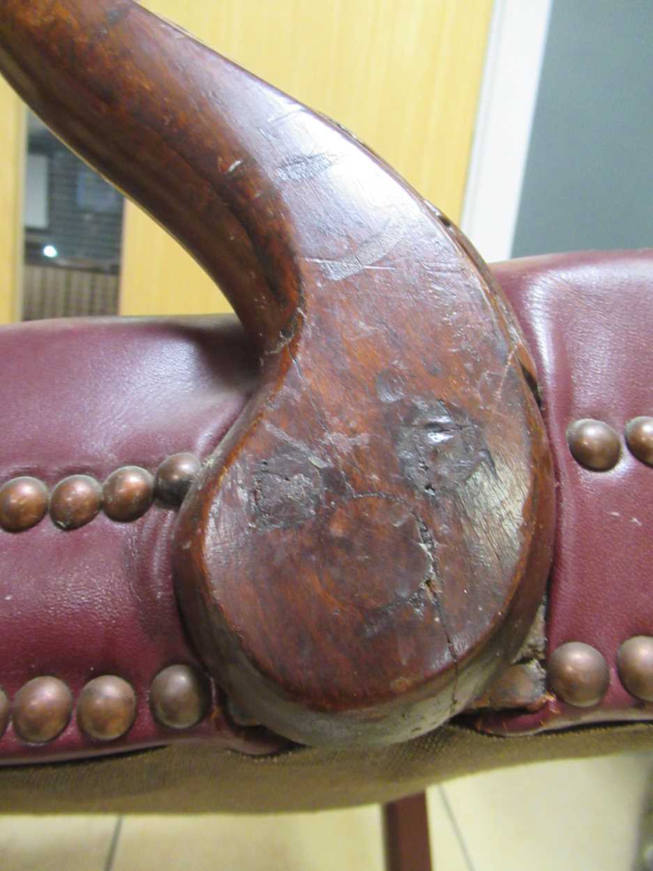 An early George III mahogany open armchair, - Image 10 of 18