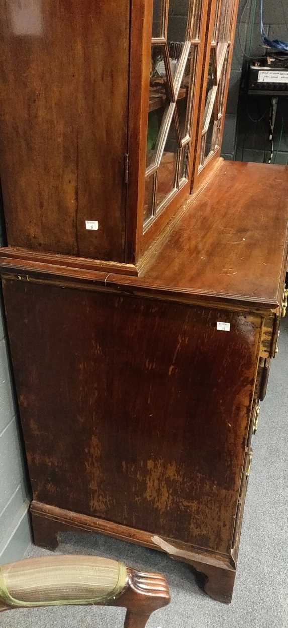 An Irish mahogany bureau bookcase, late 18th century, - Image 9 of 24