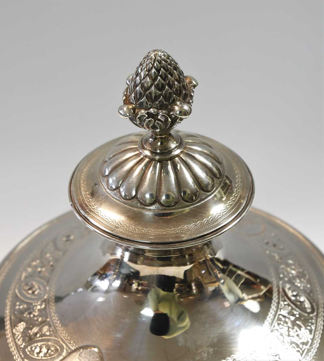 A George III silver two handled cup and cover, - Image 4 of 10
