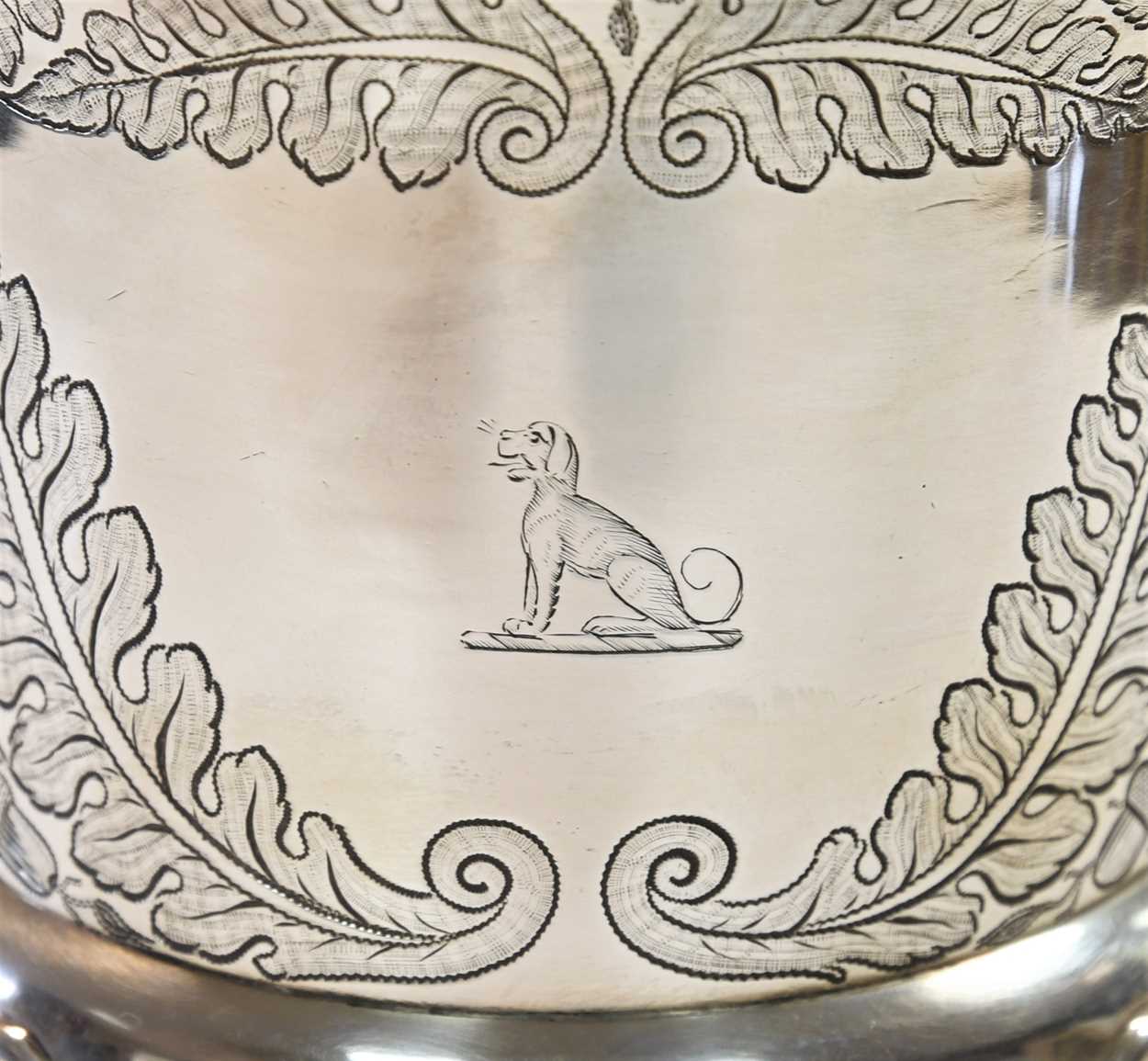 A George III silver goblet, - Image 2 of 5