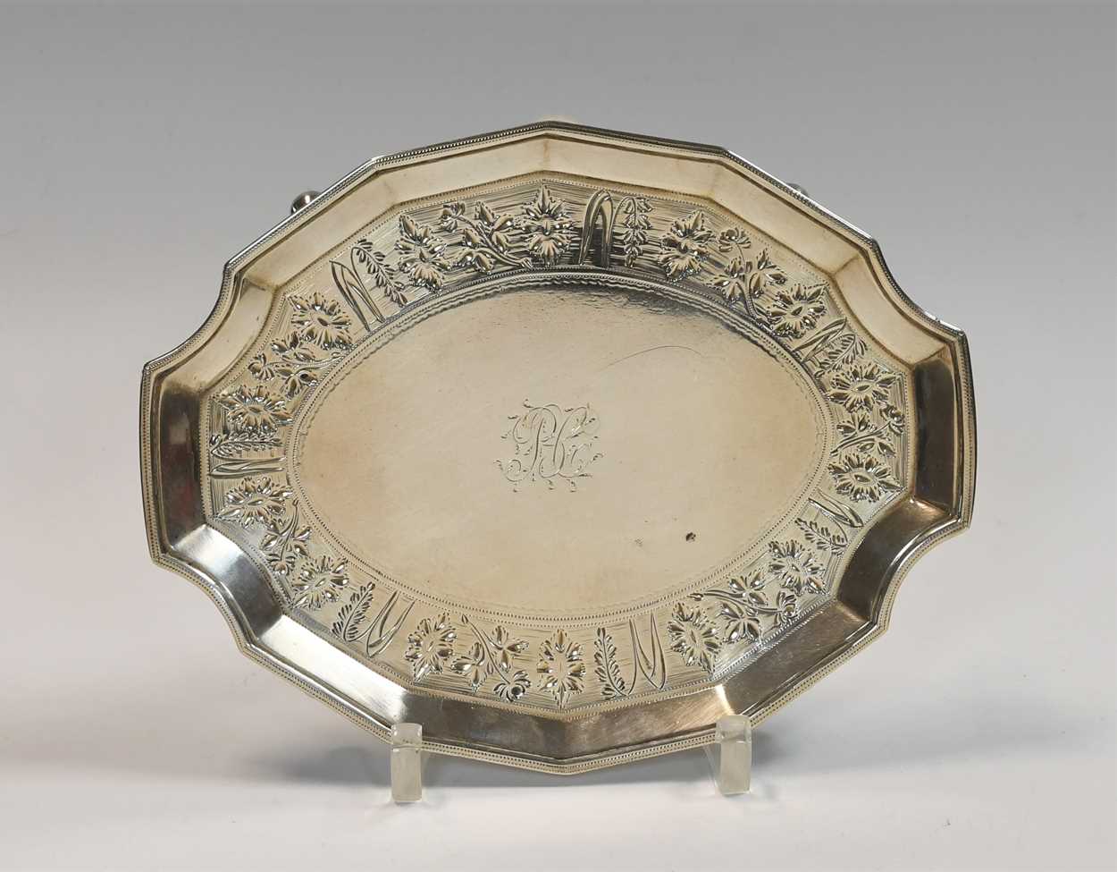 A George III 18th century silver teapot stand, - Image 2 of 7