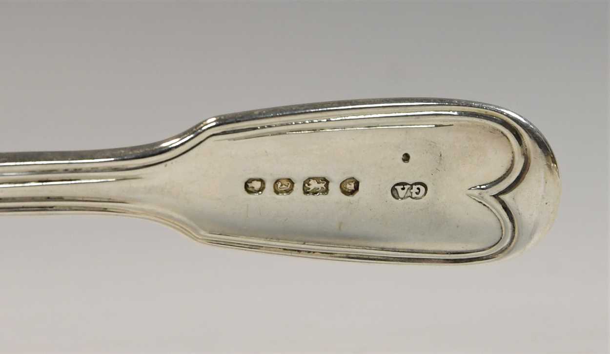 A 53-piece set of Victorian silver flatware with 34 additions, - Image 9 of 10