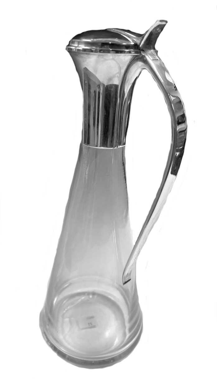 § Martyn Pugh - A silver topped crystal claret jug, - Image 2 of 5