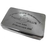 A Victorian silver snuff box,