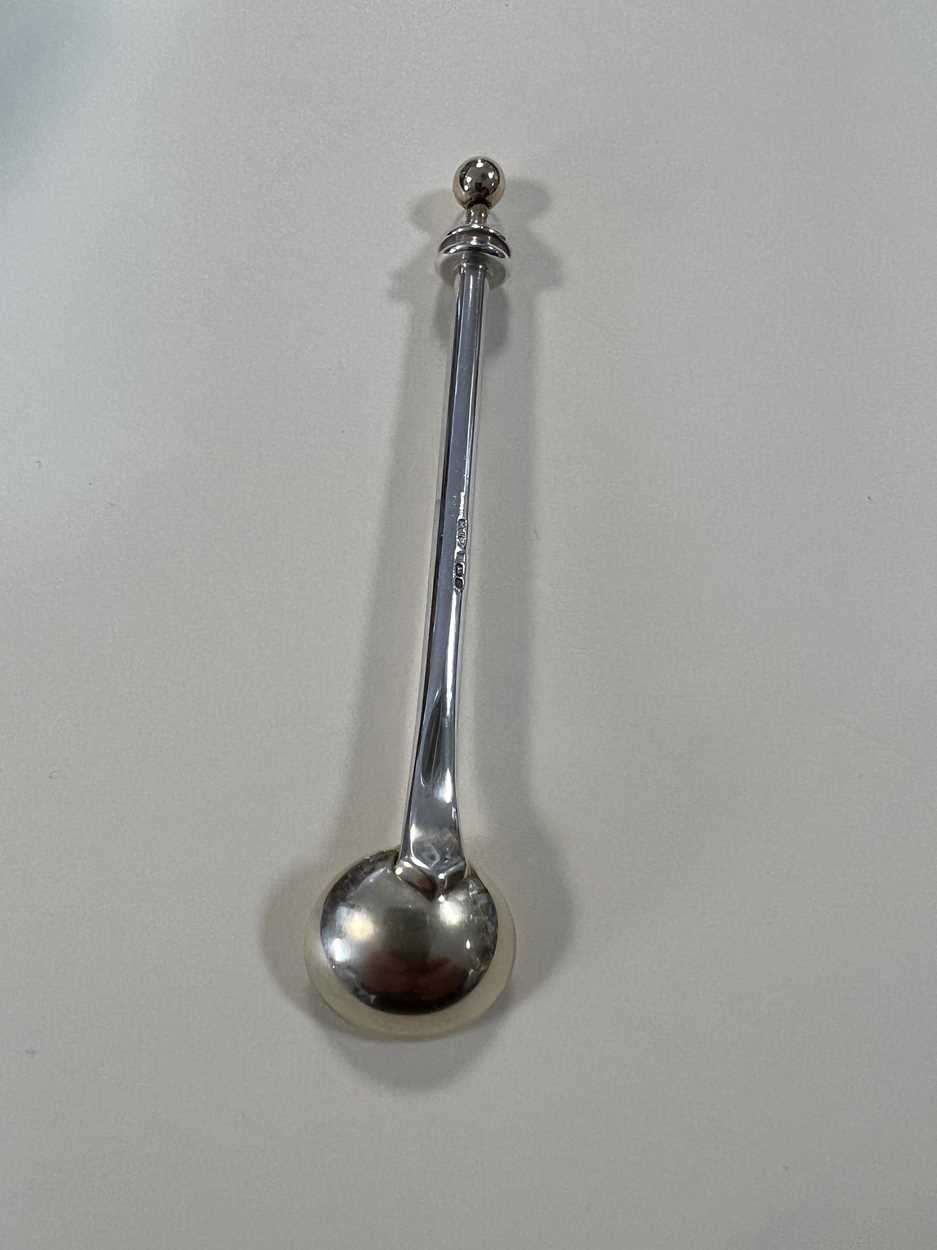 § Martyn Pugh - A silver mustard with accompanying spoon, - Image 5 of 7