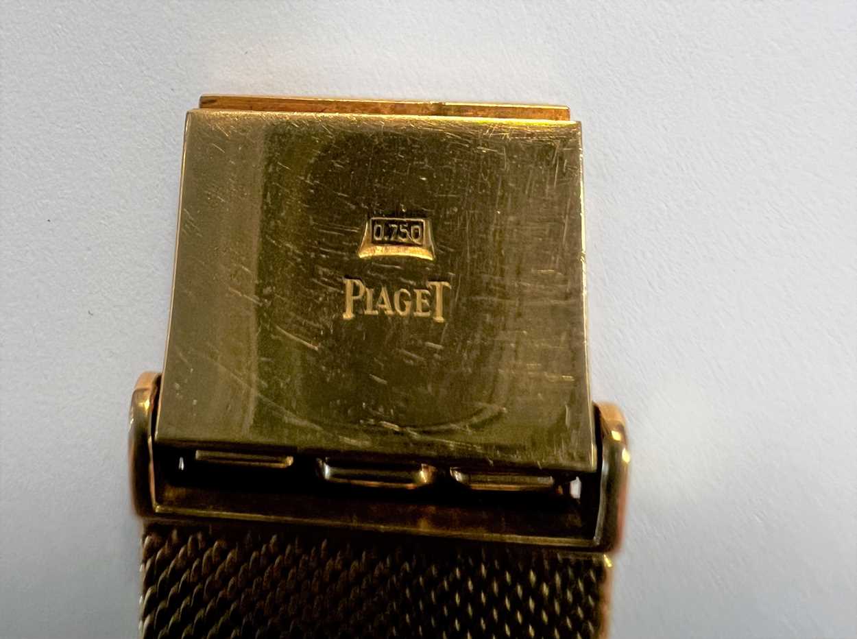 Piaget - An 18ct gold wristwatch, - Image 7 of 11