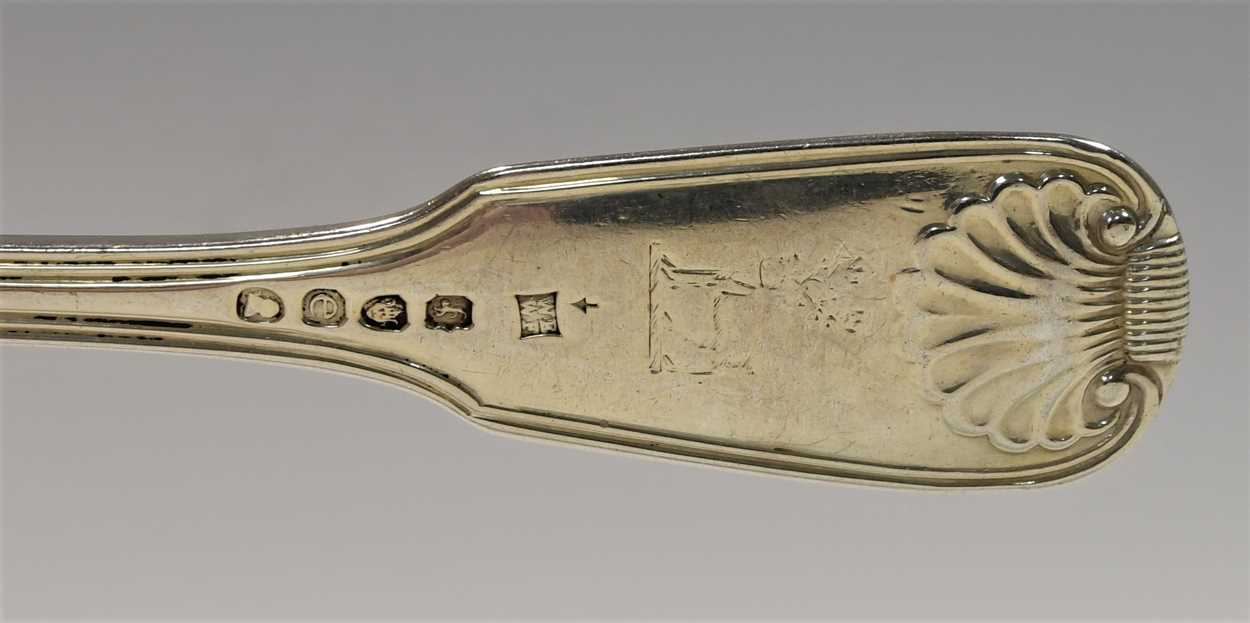 A 64-piece set of George IV silver flatware with 89 additions, - Image 18 of 27