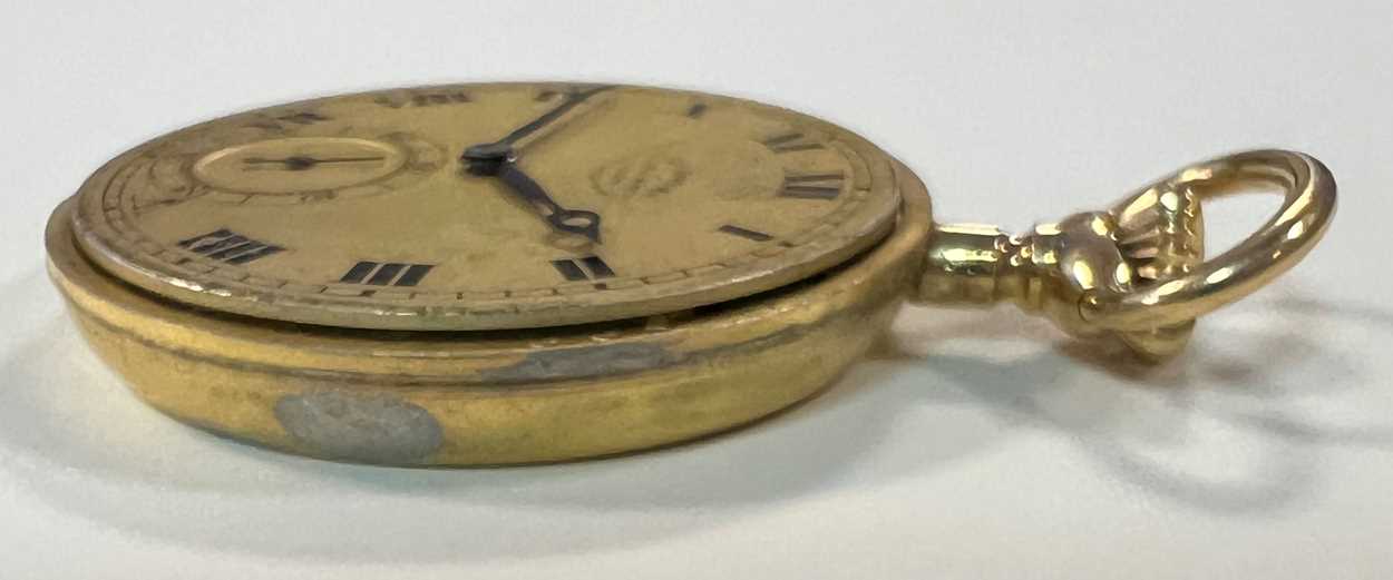 Longines for Cuervo y Sobrinos, Havana - A Swiss 18ct gold open faced pocket watch with unusual fron - Image 8 of 8