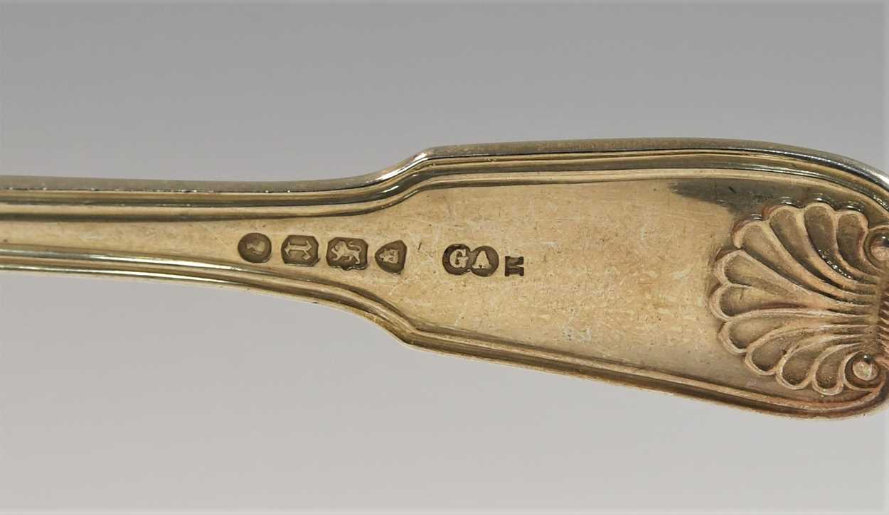 A 64-piece set of George IV silver flatware with 89 additions, - Image 22 of 27