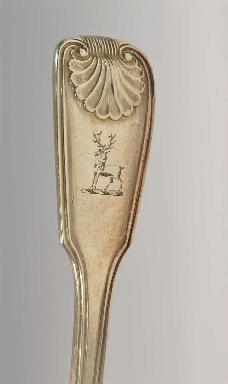 A 64-piece set of George IV silver flatware with 89 additions, - Image 27 of 27