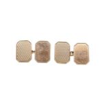 A pair of 9ct gold cufflinks,