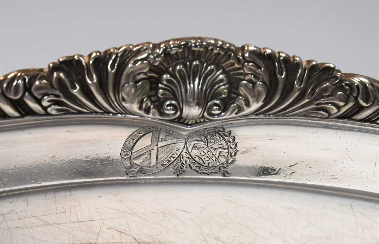 A pair of George IV silver meat dishes, mark of William Bateman I, - Image 4 of 4