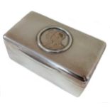 An early 20th century silver table vesta box,