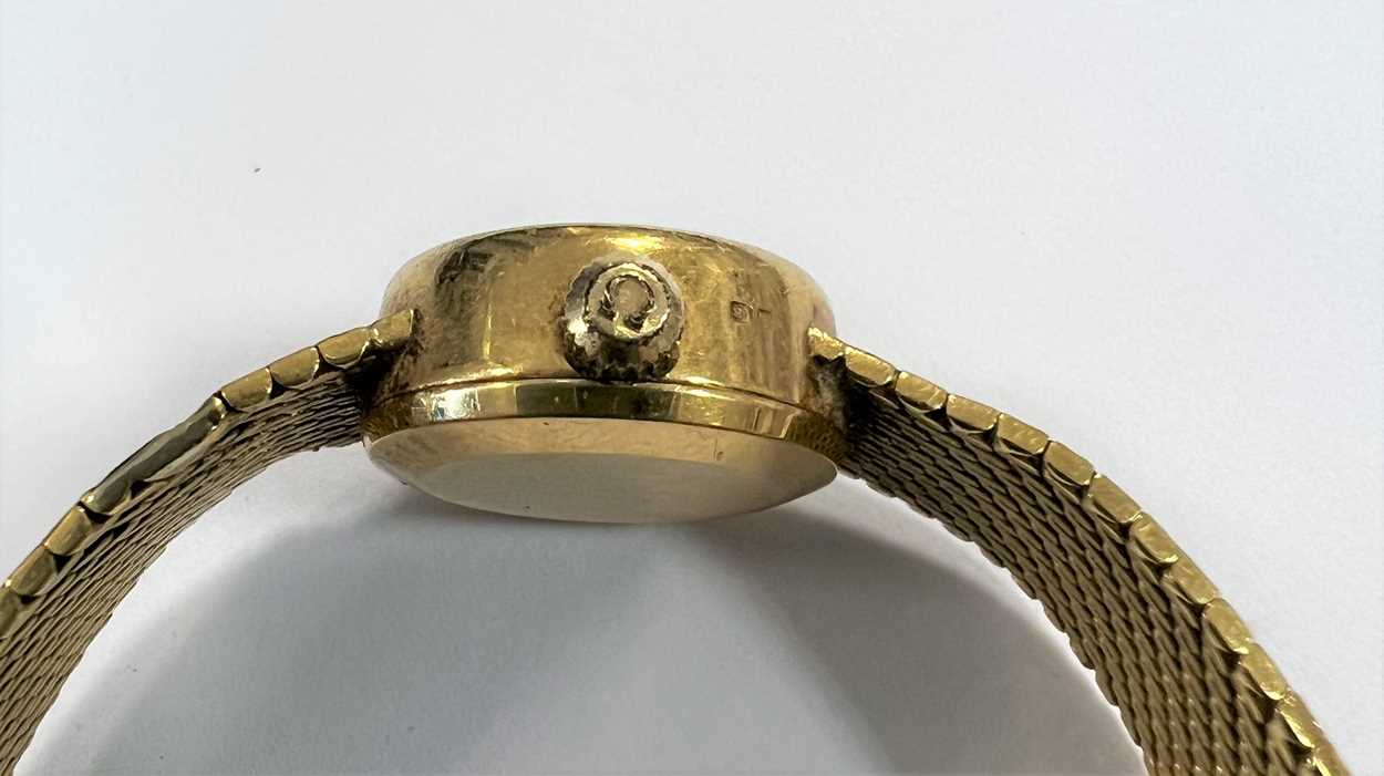 Omega - An 18ct gold 'Ladymatic' wristwatch, - Image 3 of 7