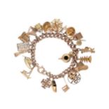 A 20th century charm bracelet,