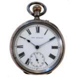 John Bennett, London - A Victorian fine silver open faced pocket watch,