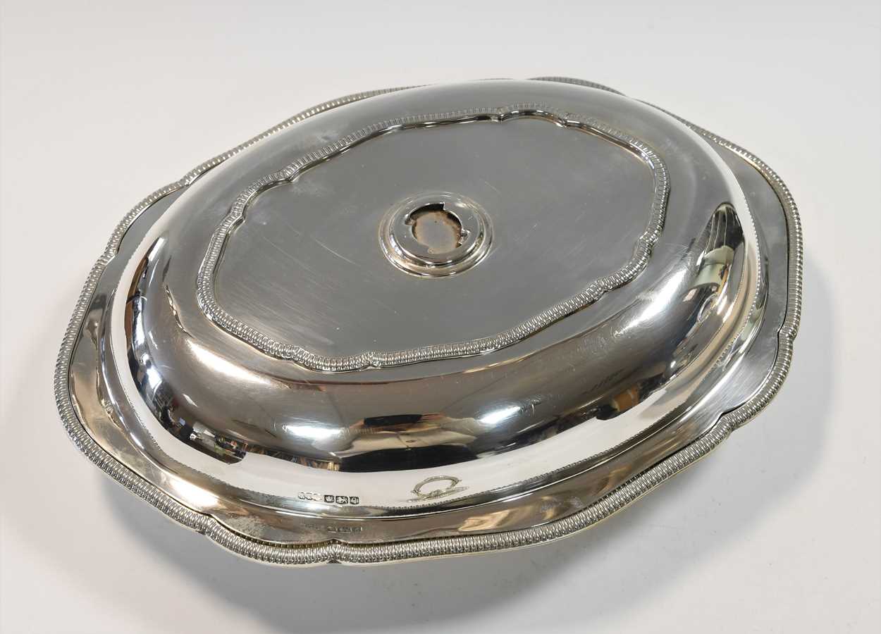 A pair of George V silver entrée dishes, - Image 8 of 12