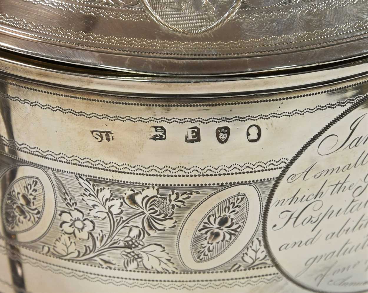A George III silver two handled cup and cover, - Image 6 of 10