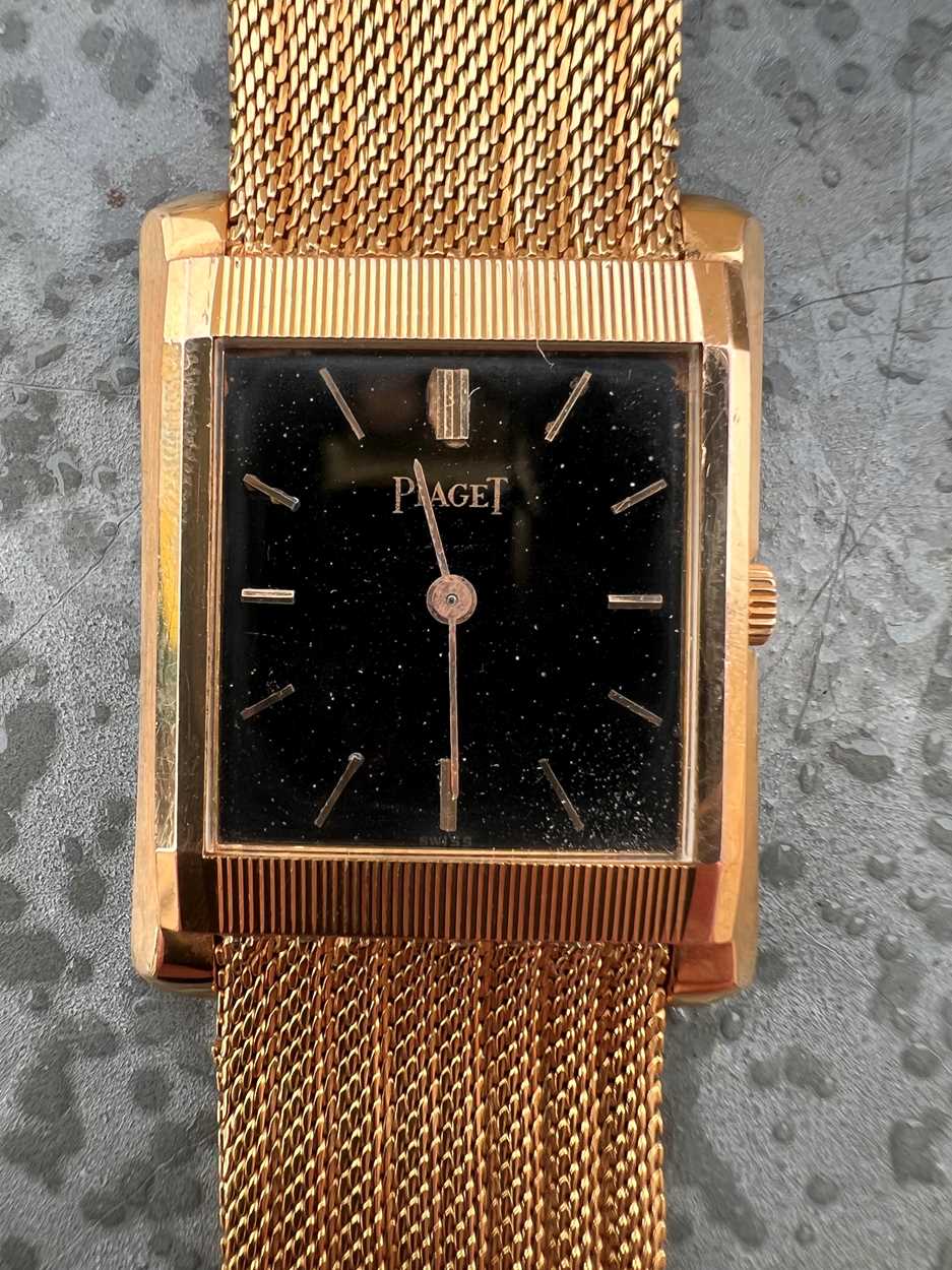 Piaget - An 18ct gold wristwatch, - Image 10 of 11