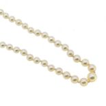 Mikimoto - A cultured pearl necklace,