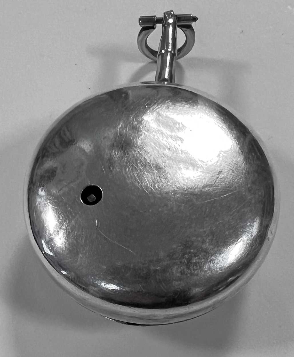 D. Edmonds, Liverpool - An early 19th century Sterling silver pair cased pocket watch, - Image 5 of 9