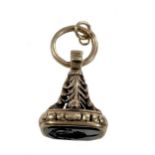 A carved intaglio fob seal,