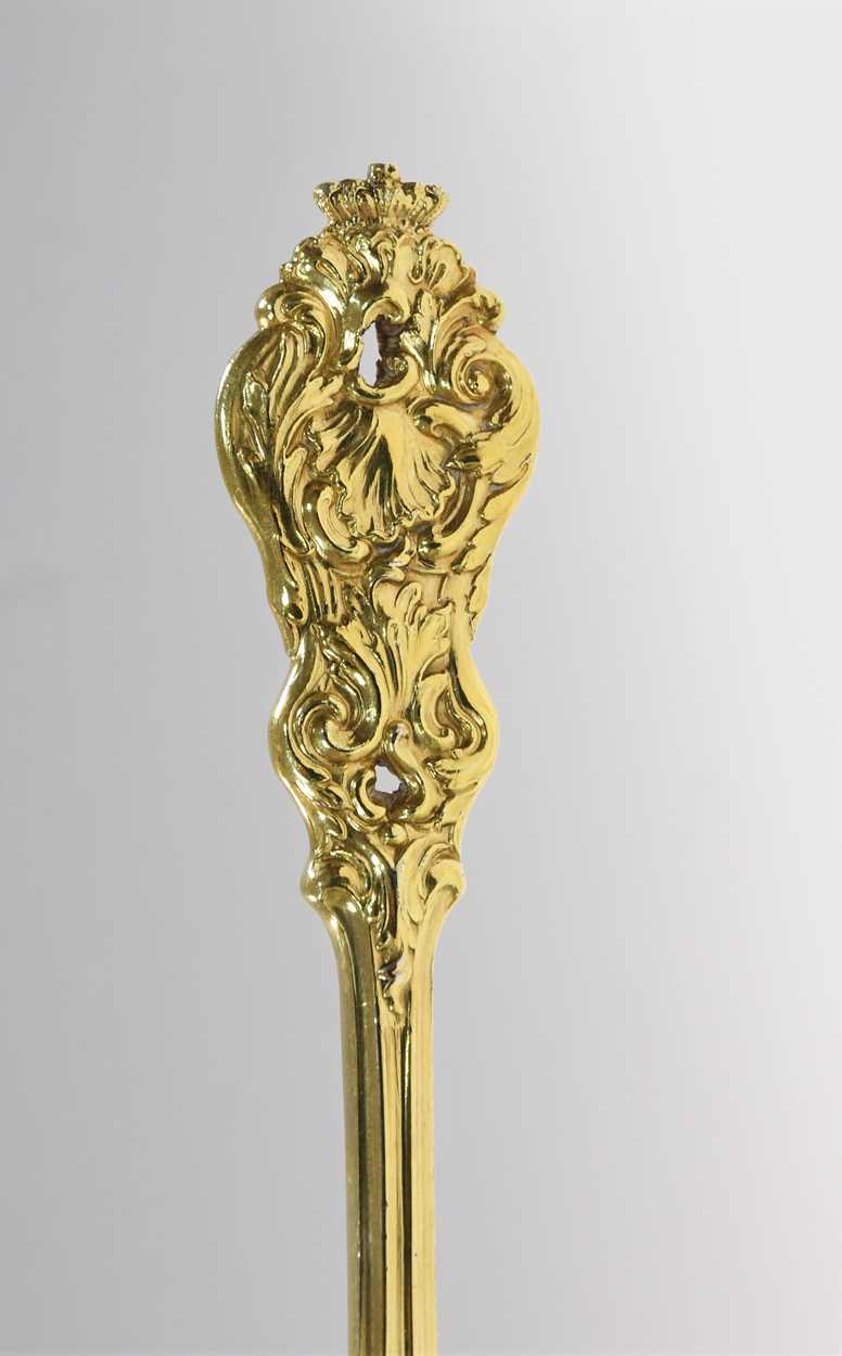 A Victorian silver gilt cased presentation fork and knife, a possible gift to Prince Albert, - Image 15 of 18