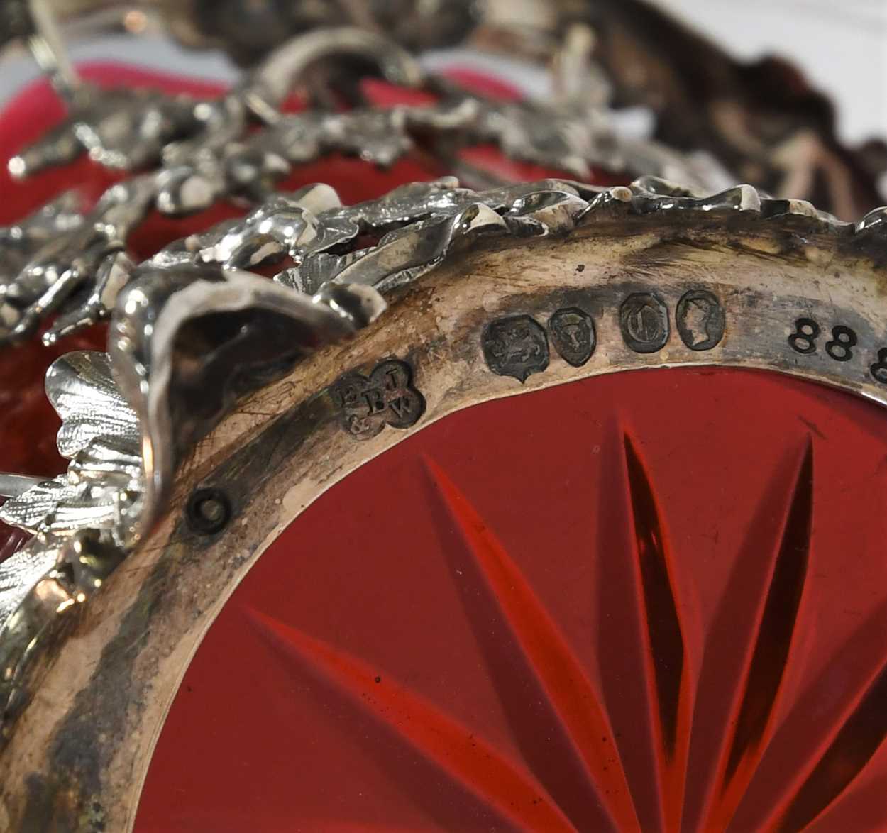 A Victorian silver swing handled sugar basket, - Image 3 of 4