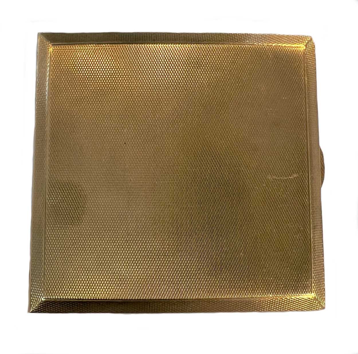 A George VI 9ct gold pocket cigarette case,