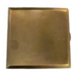 A George VI 9ct gold pocket cigarette case,