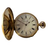 Thomas Kent, Manchester - An 18ct gold hunter chronograph pocket watch,