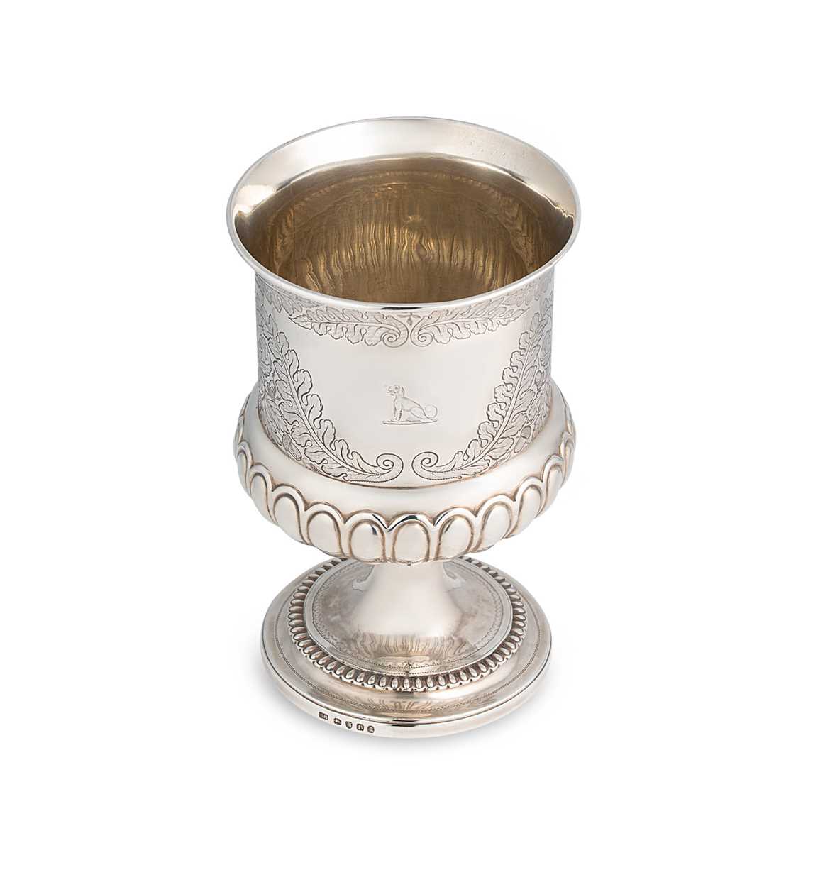 A George III silver goblet,