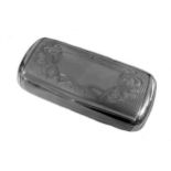 A German metalwares silver snuffbox,