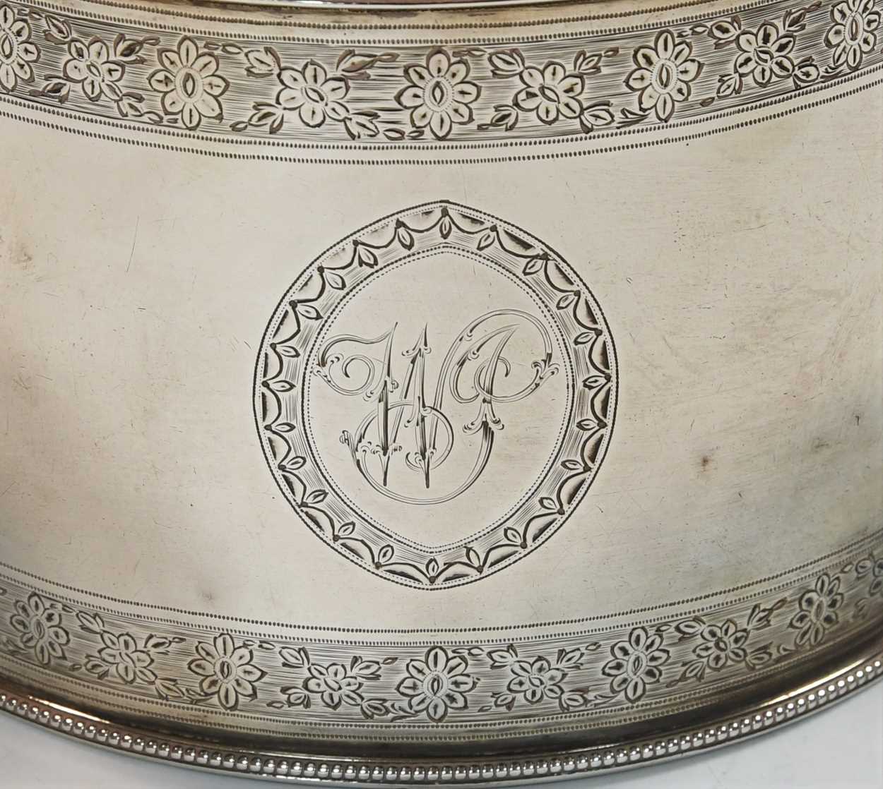 A George III 18th century silver teapot, - Image 4 of 6