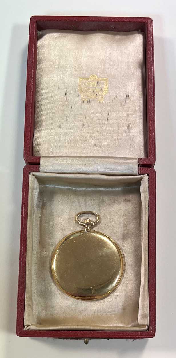 Cartier - An 18ct gold exceptionally slim hunter dress pocket watch, - Image 11 of 14