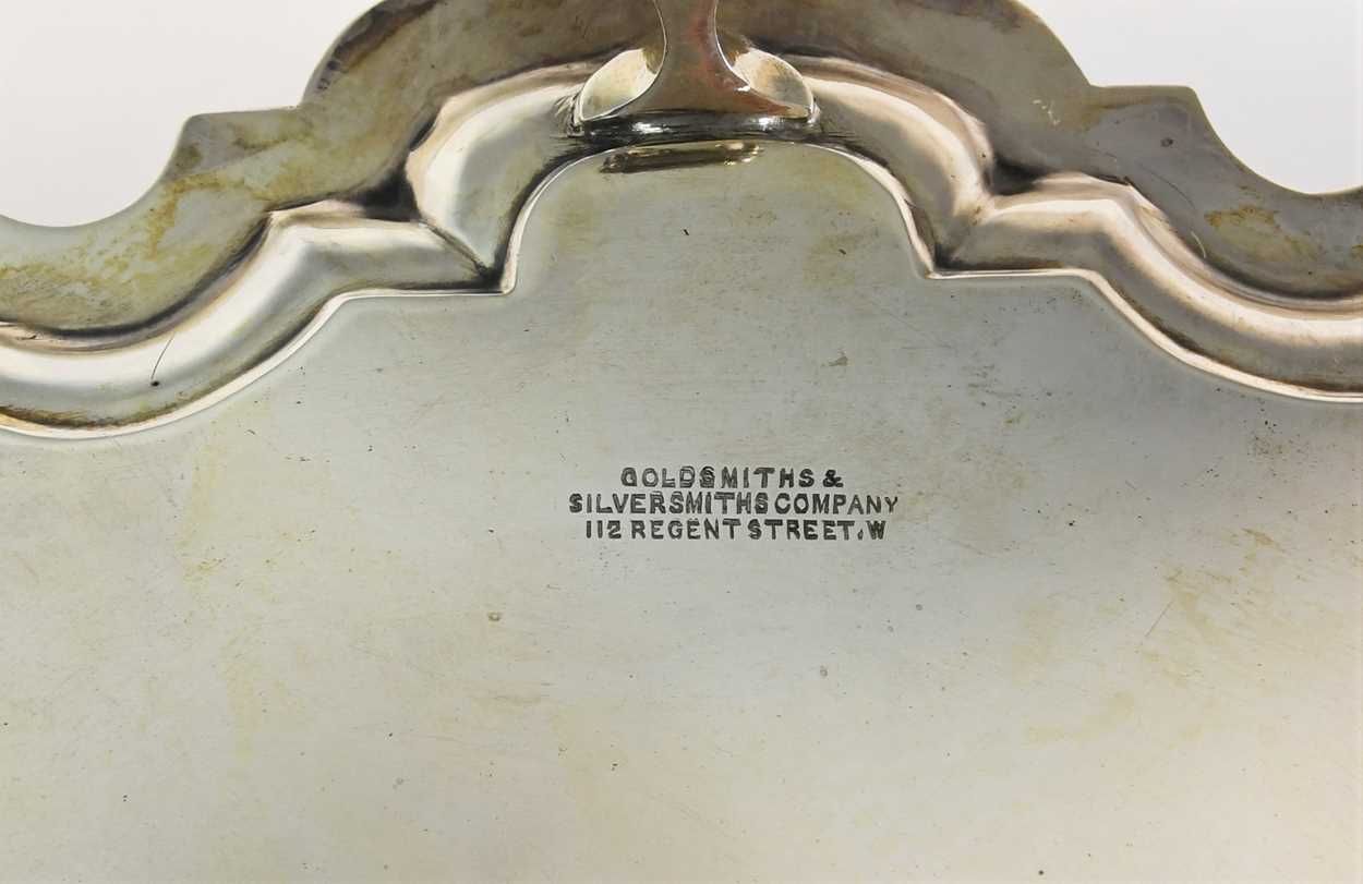 A George VI silver salver, - Image 4 of 5