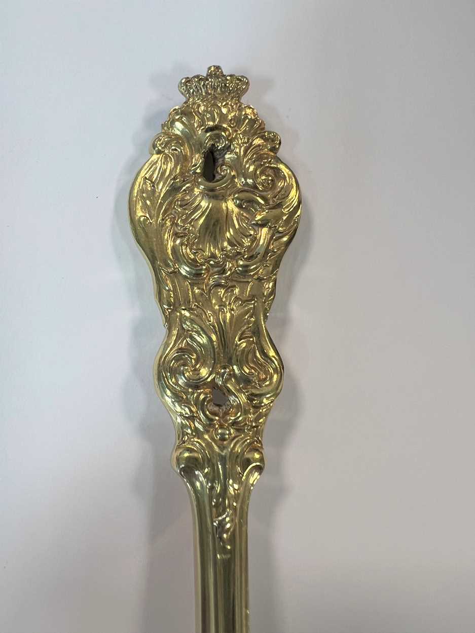 A Victorian silver gilt cased presentation fork and knife, a possible gift to Prince Albert, - Image 9 of 18