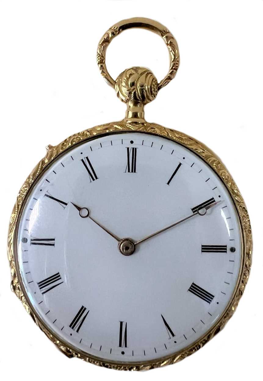 Alliez Bachelard & Terond Fils, Geneva - A quarter repeating open faced slim dress pocket watch,