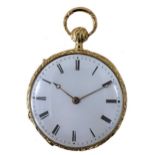 Alliez Bachelard & Terond Fils, Geneva - A quarter repeating open faced slim dress pocket watch,