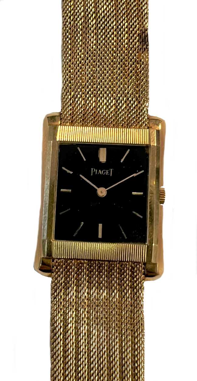 Piaget - An 18ct gold wristwatch,
