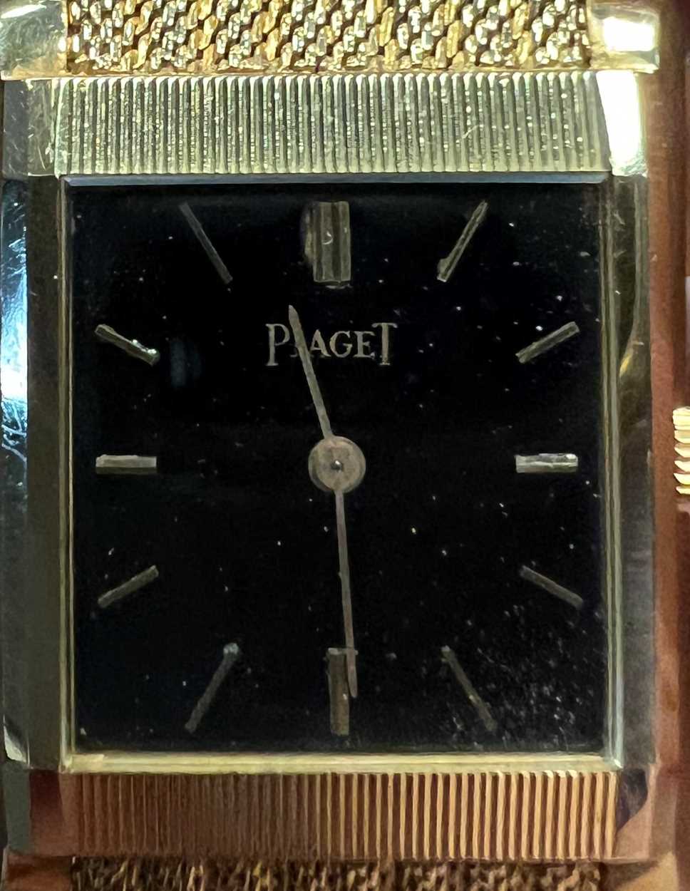 Piaget - An 18ct gold wristwatch, - Image 11 of 11