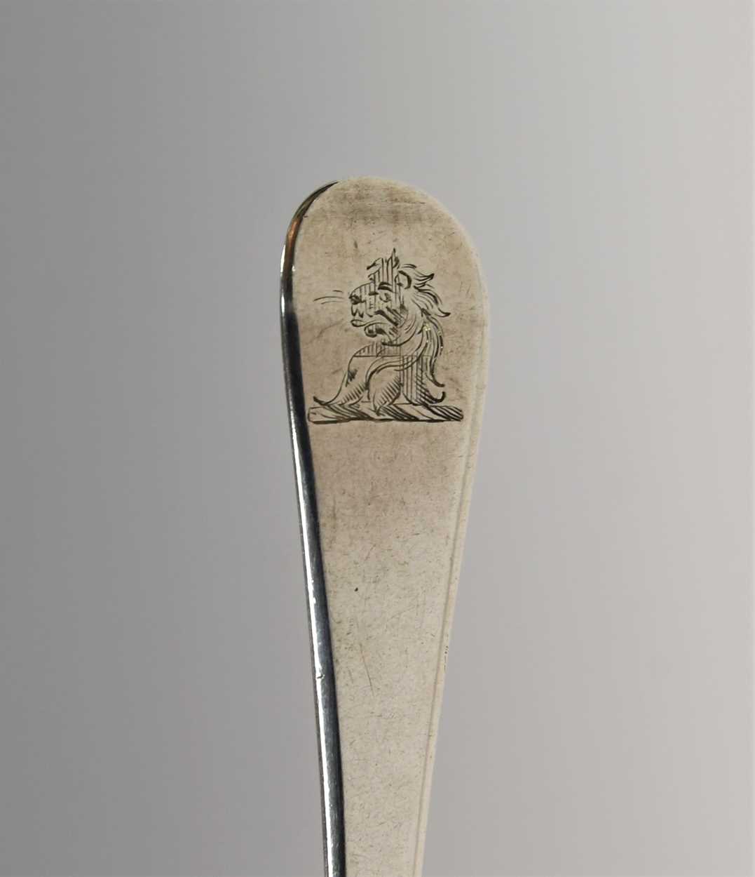 A 21-piece harlequin set of George III and later silver flatware, - Image 9 of 13